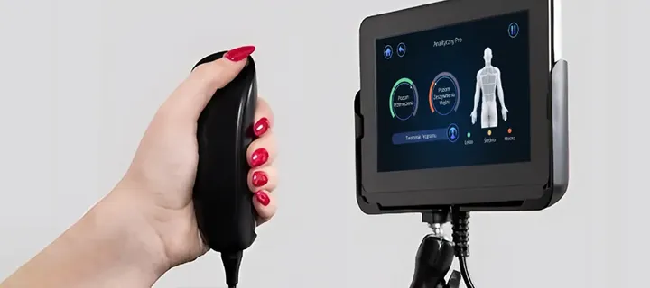 Chwyć sensor i wybierz program Analityczny PRO